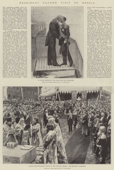Visita del presidente Faure a Rusia de Louis Remy Sabattier